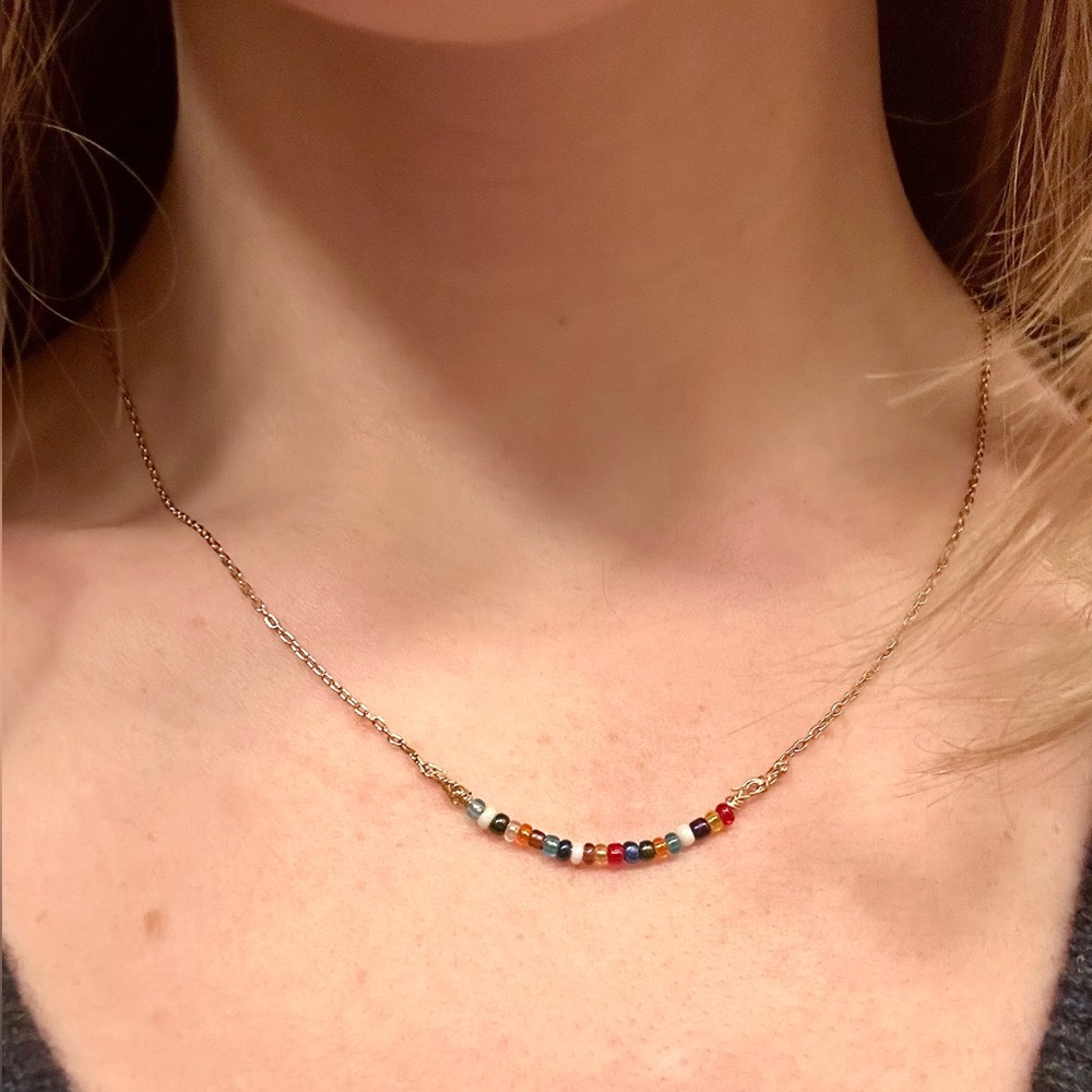 Custom handmade multicolor necklace